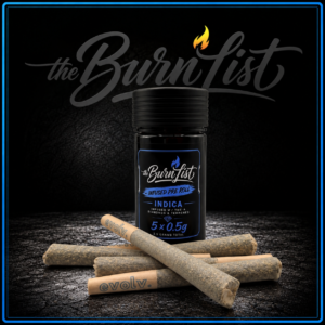 THE BURNLIST INFUSED PRE ROLLS - London Pound Cake - 2.5G total
